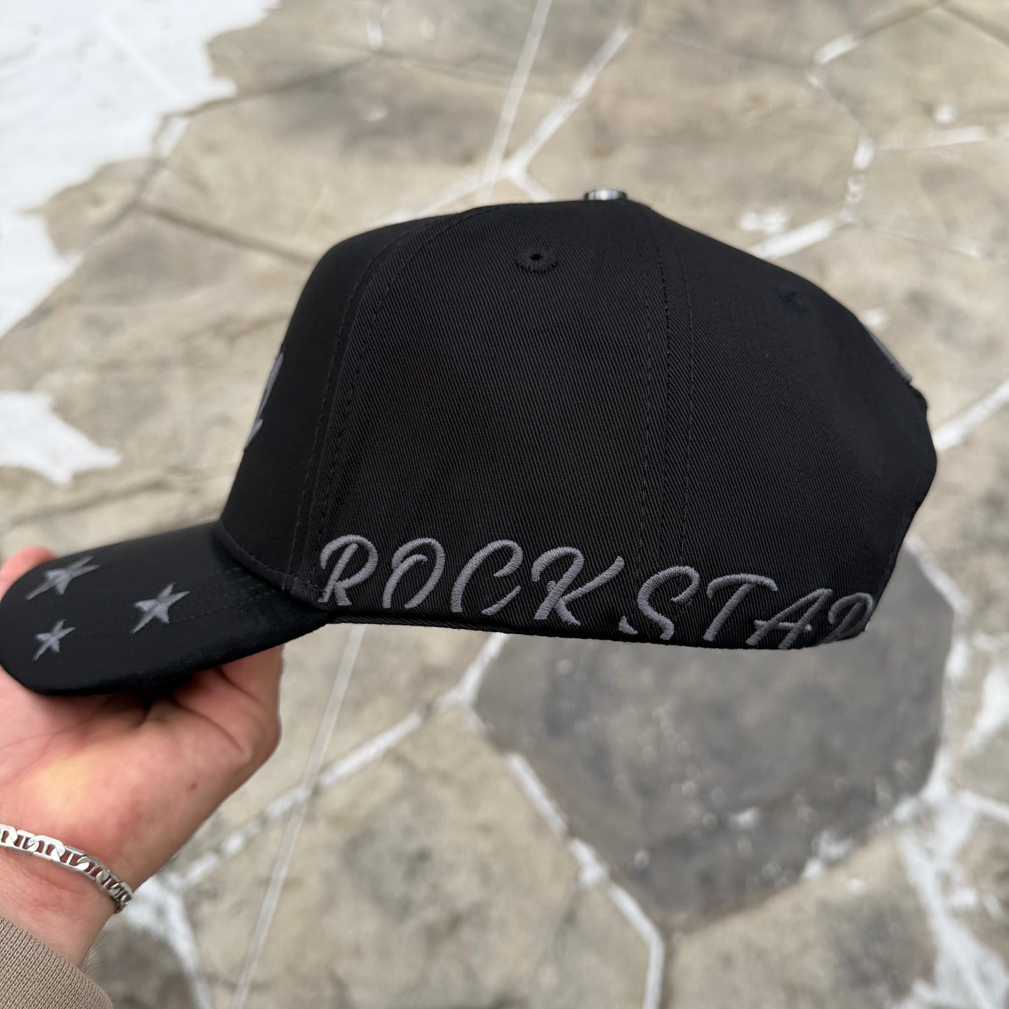 Sad Boyz Snapback Hat All Black Droval