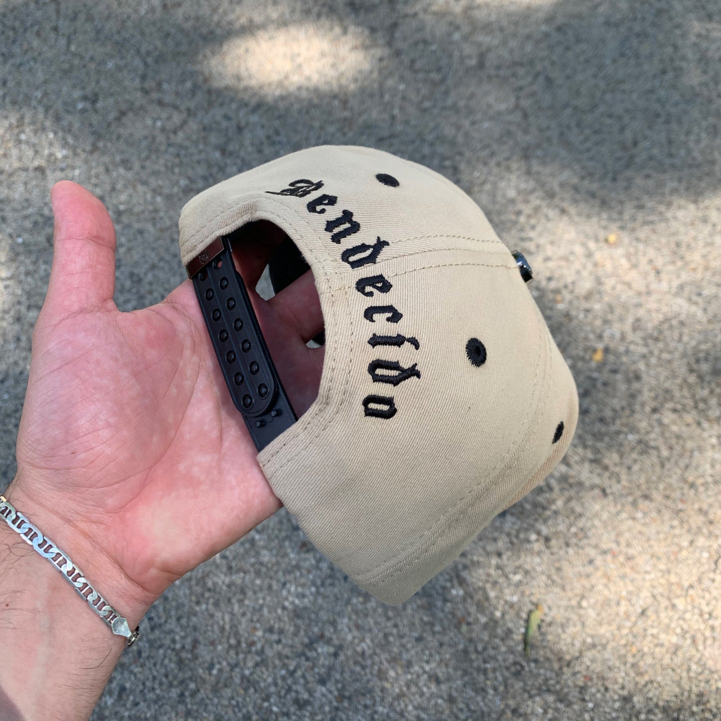 San Judas Beige SnapBack Hat Droval