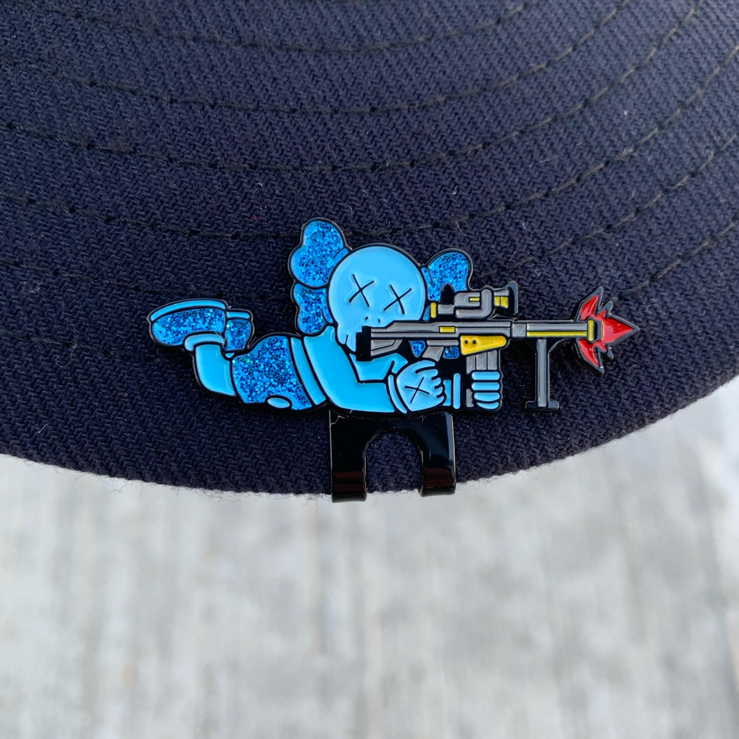 Kaws Sniper Blue Hat Clip