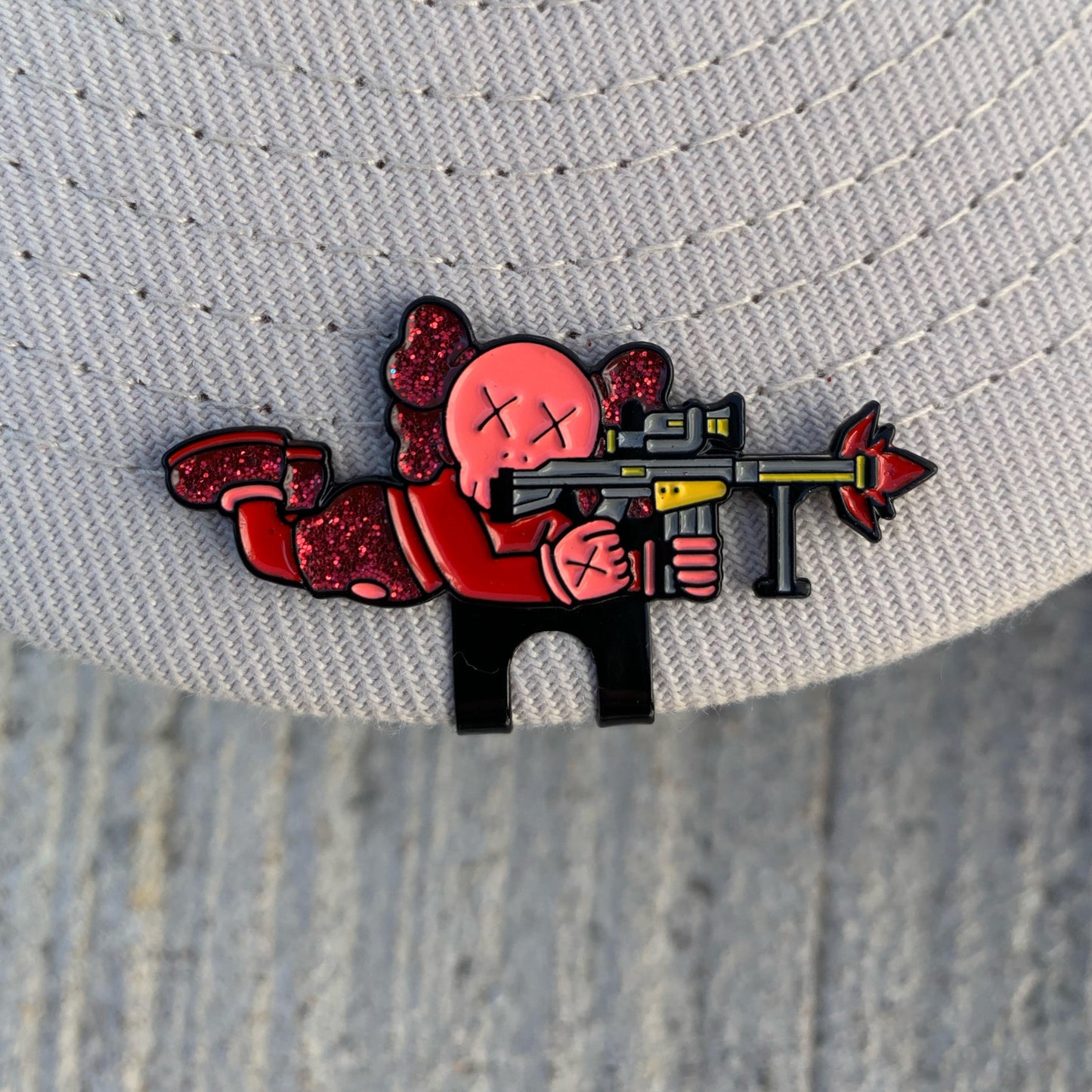 Kaws Sniper Red Hat Clip